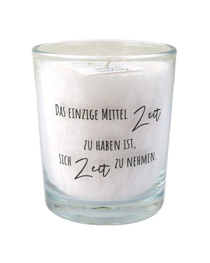 Bougie Citation sur Verre "Tschuggen" T6 - Herzog Kerzen