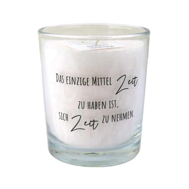 Bougie Citations sur Verre "Tschuggen" - Herzog Kerzen