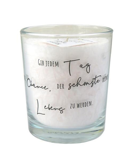 Bougie Citation sur Verre "Tschuggen" T8 - Herzog Kerzen