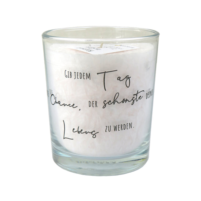 Bougie Citations sur Verre "Tschuggen" - Herzog Kerzen