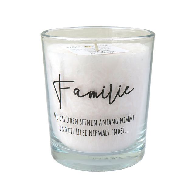 Bougie Citations sur Verre "Tschuggen" - Herzog Kerzen