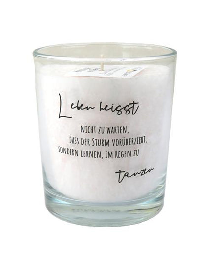 Bougie Citation sur Verre "Tschuggen" T17 - Herzog Kerzen