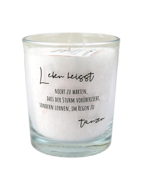 Bougie Citation sur Verre "Tschuggen" T17 - Herzog Kerzen