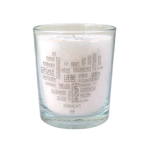 Kerze Spruch Glas "Tschuggen" - Herzog Kerzen