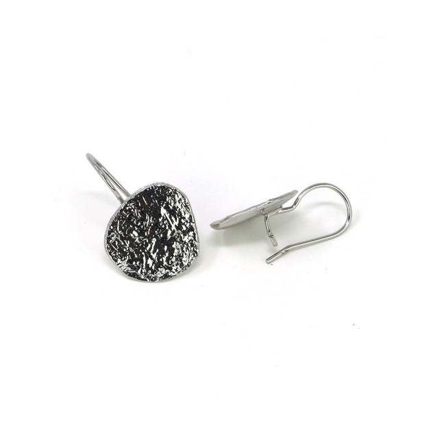 Boucles d'Oreilles Écu Rond Argent - Catherine Bijoux