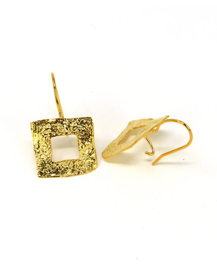 Boucles d'oreilles contour carré Or - Catherine Bijoux