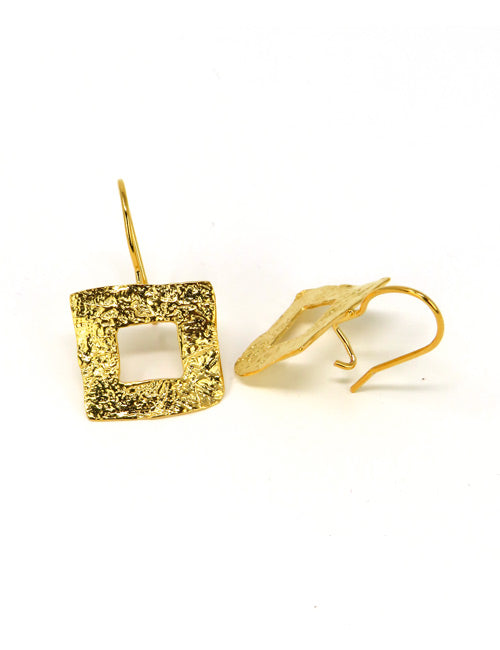 Boucles d'oreilles contour carré Or - Catherine Bijoux