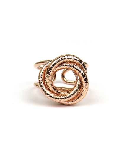 Bague nœud Or rose - Catherine Bijoux