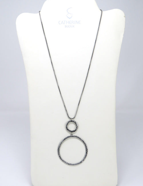 Long collier constellation Argent - Catherine Bijoux