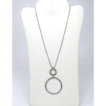 Long Collier Constellation Argent - Catherine Bijoux