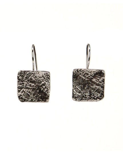 Boucles d'oreilles écu carré Argent - Catherine Bijoux