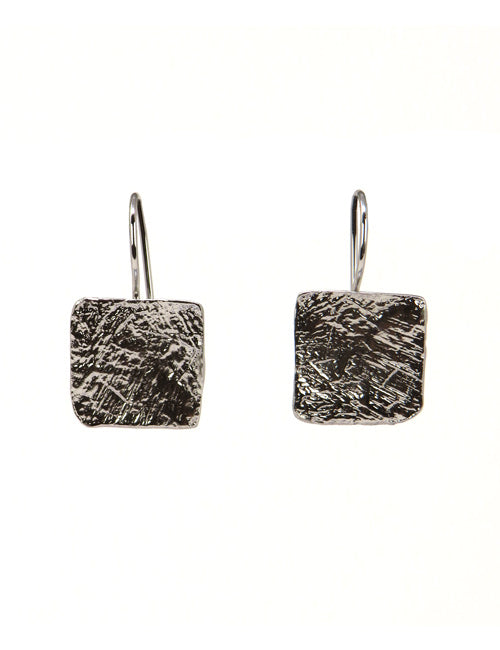 Boucles d'oreilles écu carré Argent - Catherine Bijoux