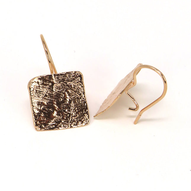 Boucles d'Oreilles Écu Carré - Catherine Bijoux