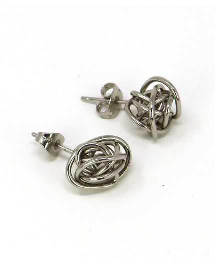 Boucles d'oreilles clou planète Argent - Catherine Bijoux