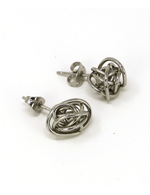 Boucles d'oreilles clou planète Argent - Catherine Bijoux