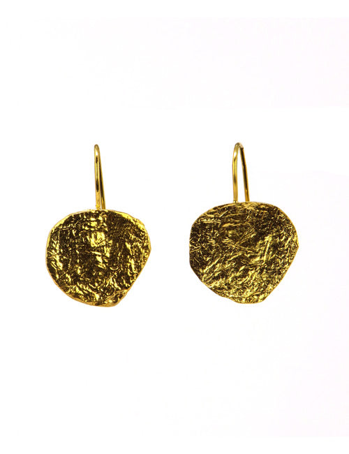 Boucles d'oreilles écu rond Or - Catherine Bijoux