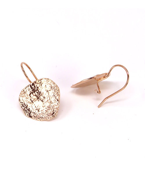 Boucles d'oreilles écu rond Or rose - Catherine Bijoux