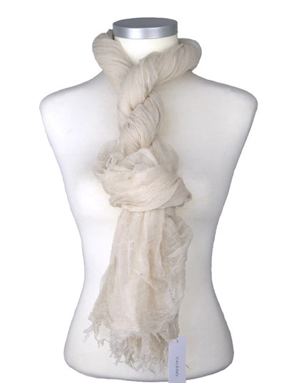 Étole Aérienne en Cachemire Whitecap Gray - Caleido