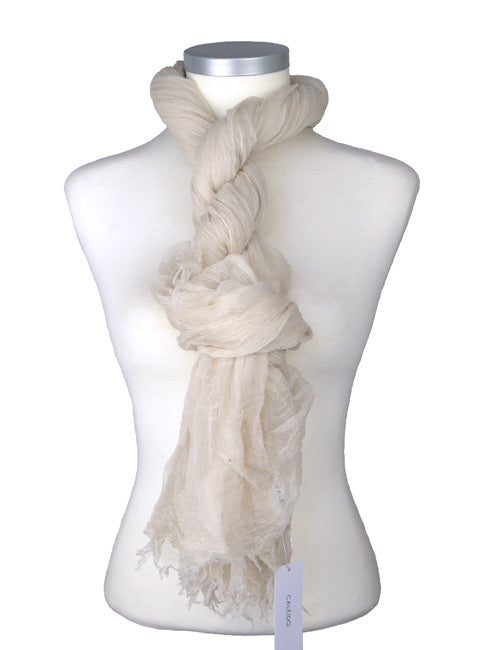 Étole Aérienne en Cachemire Whitecap Gray - Caleido