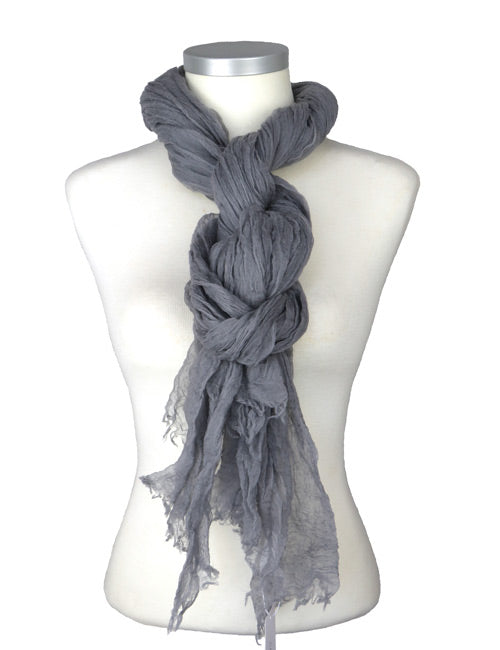 Étole Aérienne en Cachemire Frost Gray - Caleido