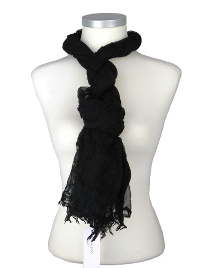 Étole Aérienne en Cachemire Black - Caleido