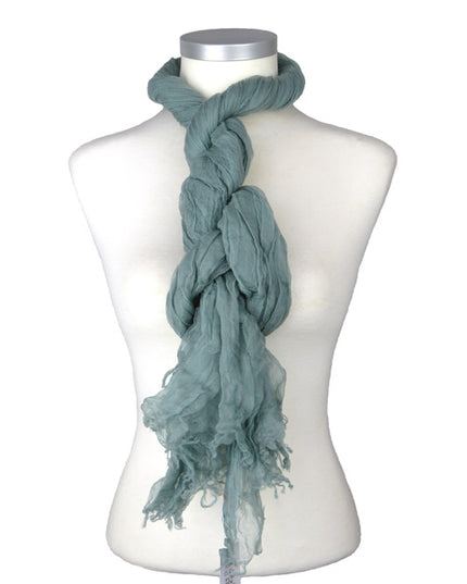 Étole Aérienne en Cachemire Iceberg Green - Caleido