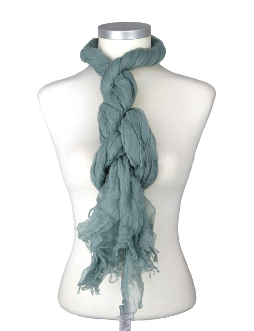 Étole Aérienne en Cachemire Iceberg Green - Caleido