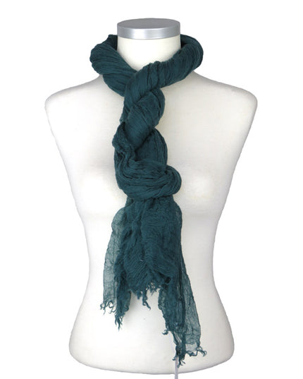 Étole Aérienne en Cachemire Mallard Green - Caleido