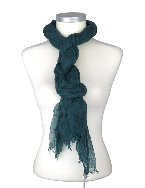 Étole Aérienne en Cachemire Mallard Green - Caleido