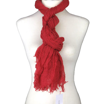 Étole Aérienne en Cachemire Cranberry - Caleido