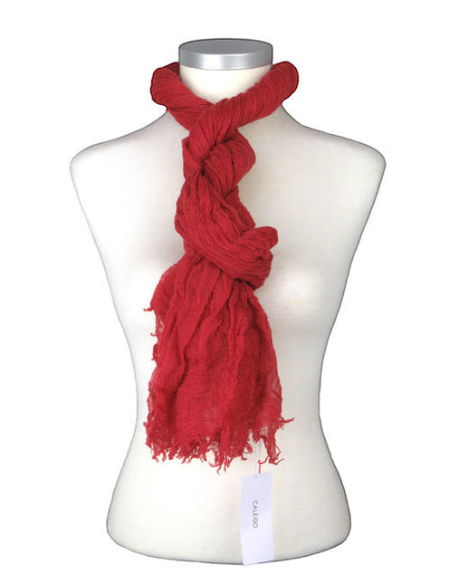 Étole Aérienne en Cachemire Cranberry - Caleido