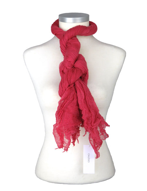 Étole Aérienne en Cachemire Garnet Rose - Caleido