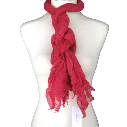 Étole Aérienne en Cachemire Garnet Rose - Caleido