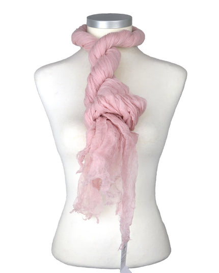 Étole Aérienne en Cachemire Peach Blush - Caleido