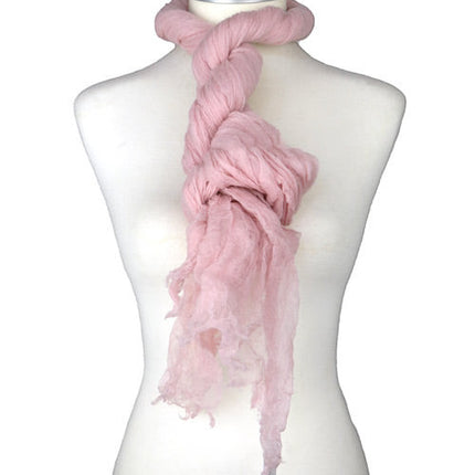 Étole Aérienne en Cachemire Peach Blush - Caleido