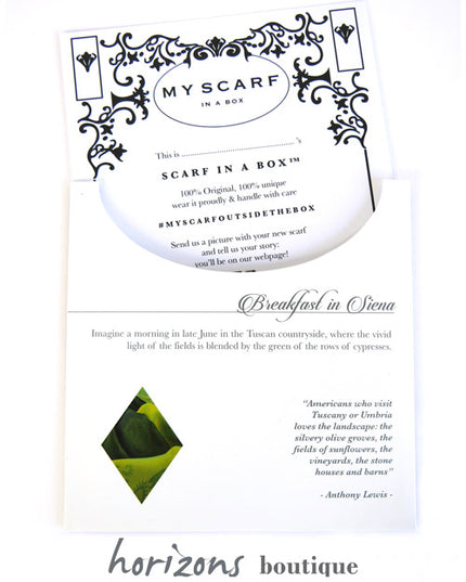 My Scarf in a Box - Echarpe Siena carte