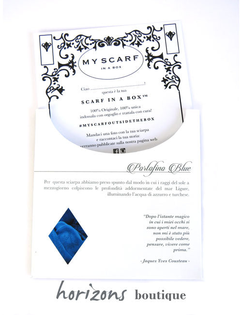My Scarf in a Box - Echarpe Portofino carte