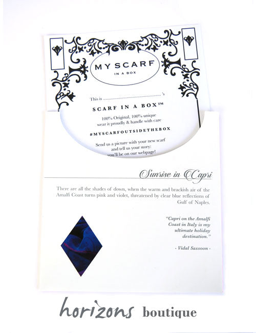 My Scarf in a Box - Echarpe Capri carte
