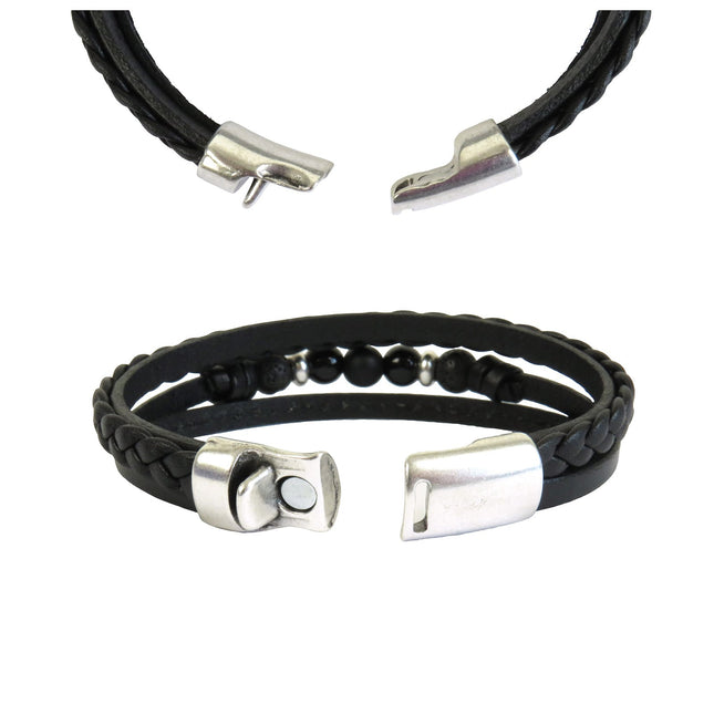 Cuff MAGNECLIC Black - Magnum Cuir
