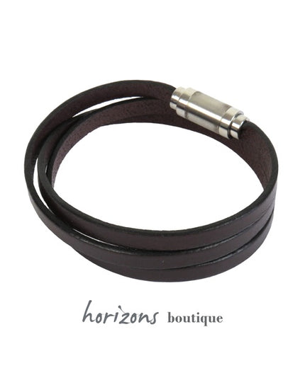 Bracelet MAGNETIC 3 Tours Choco verso - Magnum