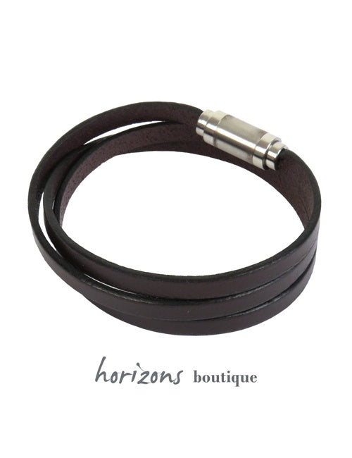 Bracelet MAGNETIC 3 Tours Choco verso - Magnum