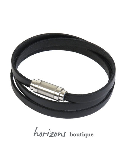 Bracelet MAGNETIC 3 Tours Noir - Magnum