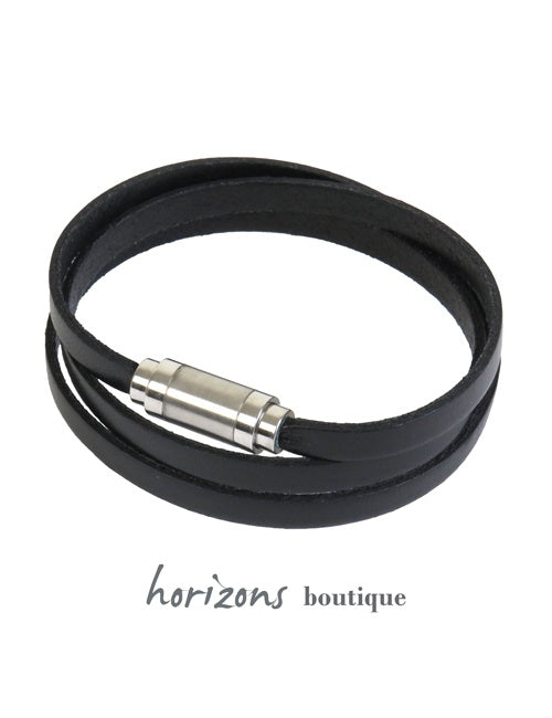 Bracelet MAGNETIC 3 Tours Noir - Magnum
