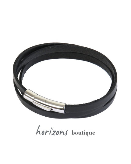Bracelet DECLIC 3 Tours Noir - Magnum
