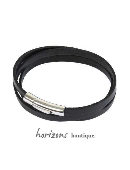 Bracelet DECLIC 3 Tours Noir - Magnum
