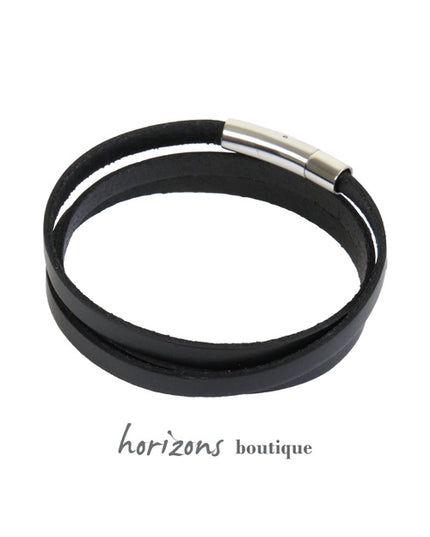 Bracelet DECLIC 3 Tours Noir verso - Magnum