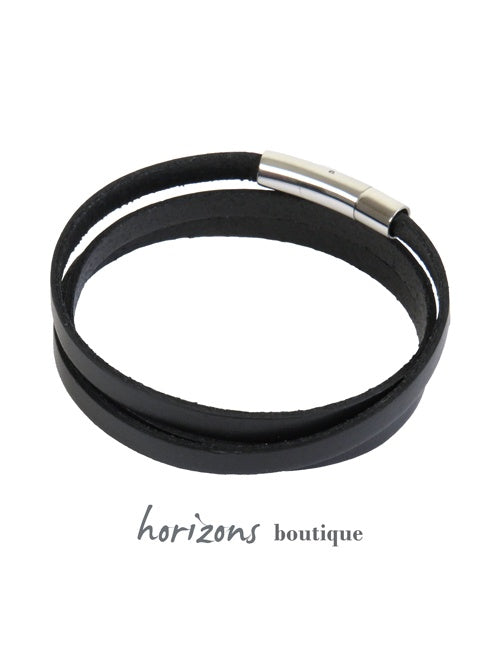 Bracelet DECLIC 3 Tours Noir verso - Magnum