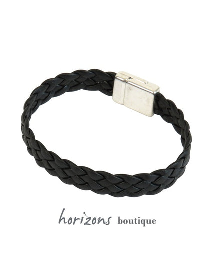 Bracelet ELITIC Tressé Noir verso - Magnum