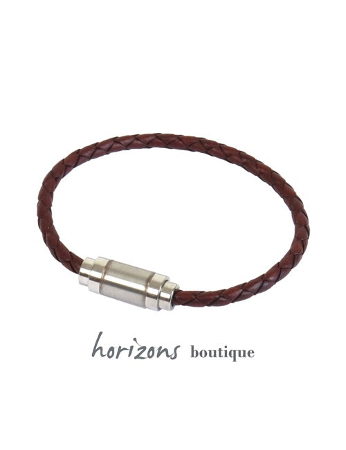Bracelet MAGNETIC Tressé Cognac - Magnum