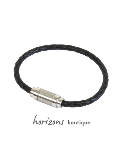 Bracelet MAGNETIC Tressé Noir - Magnum